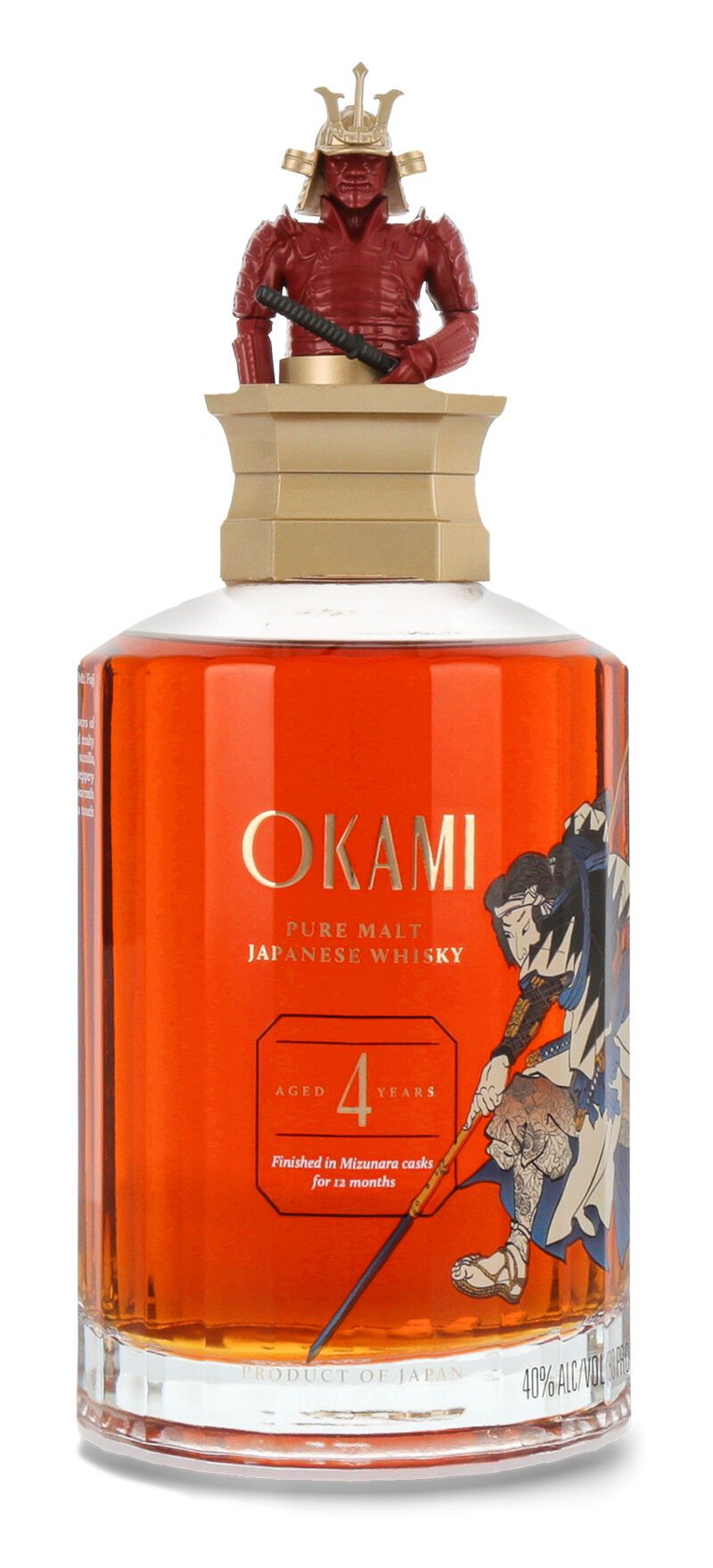 Okami 4 YO Pure Malt Japanese Whisky 40% vol. 0,70l