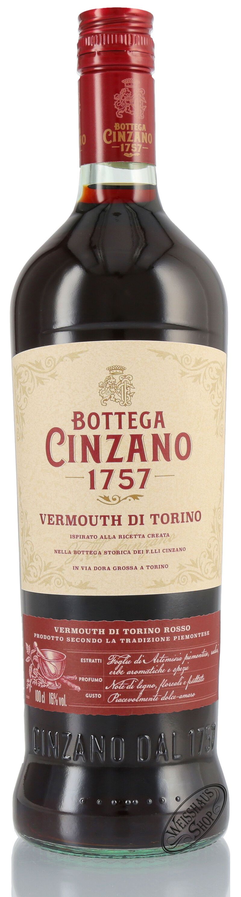 Cinzano Vermouth di Torino Rosso 1757 16% vol. 1,0l