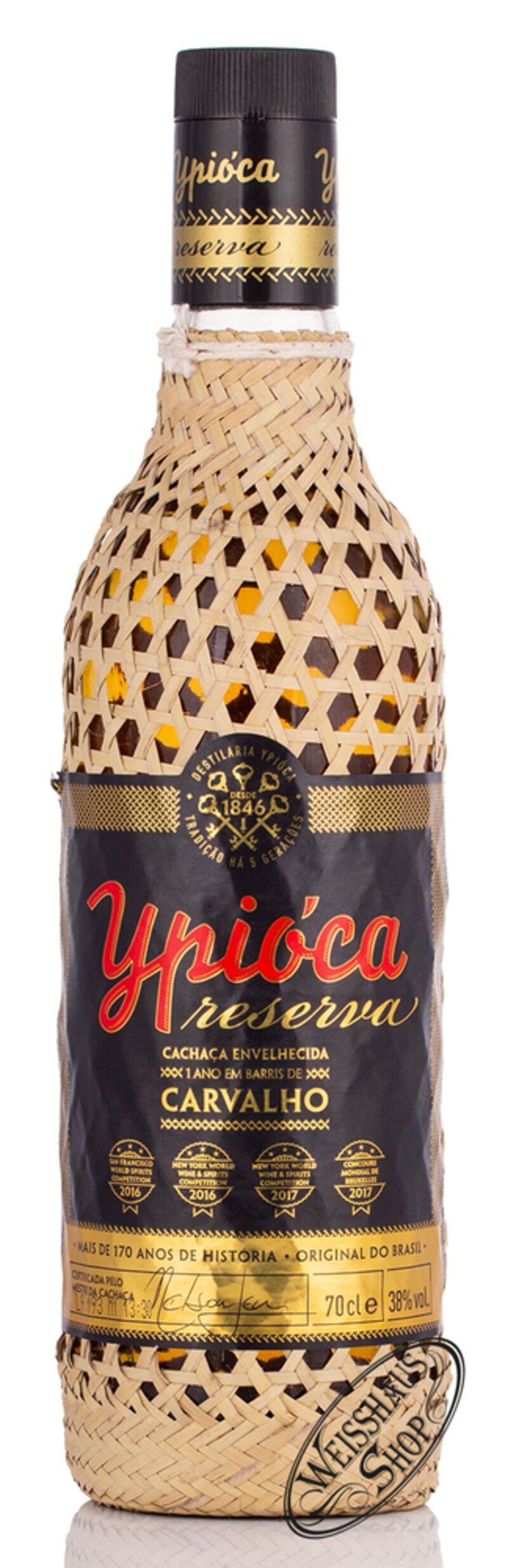 Ypióca Reserva Especial Cachaca Bastflasche 38% vol. 0,70l Ypióca Reserva Especial Cachaca Bastflasche 38% vol. 0,70l