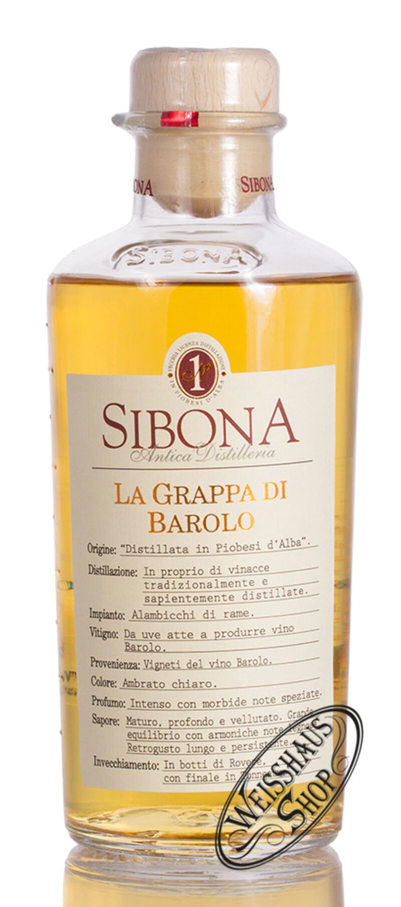 Sibona Grappa Barolo 40% vol. 0,50l