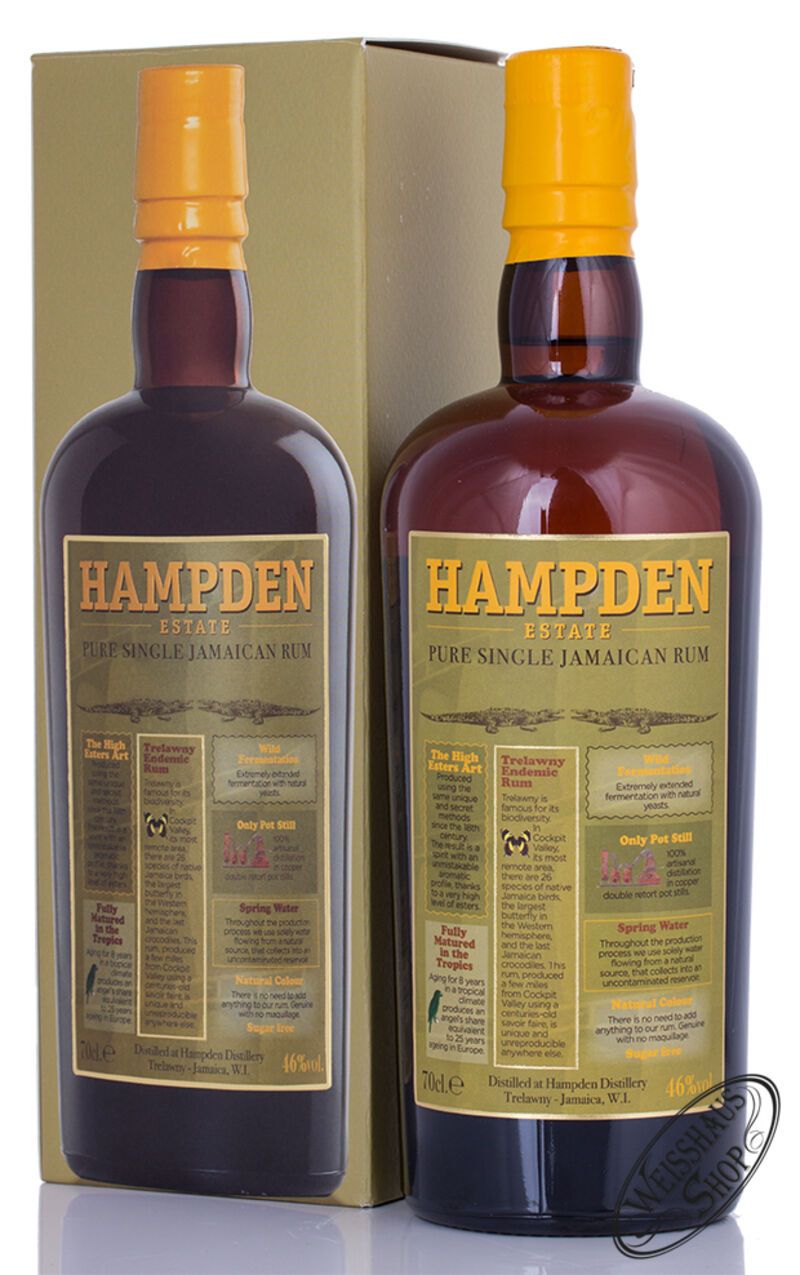 Hampden Estate Pure Single Jamaican Rum 46% vol. 0,70l