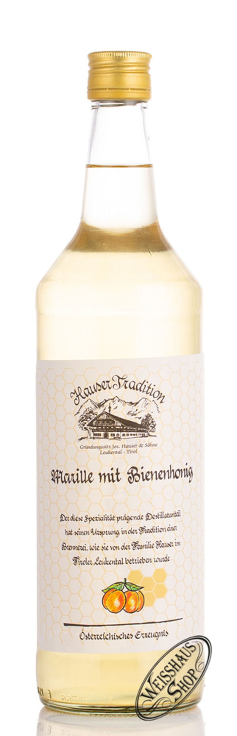 Hauser Marillenschnaps mit Honig 35% vol. 1,0l
