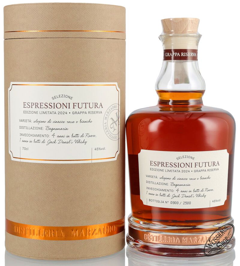 Marzadro Grappa Espressioni Futura 45% vol. 0,70l Marzadro Grappa Espressioni Futura 45% vol. 0,70l