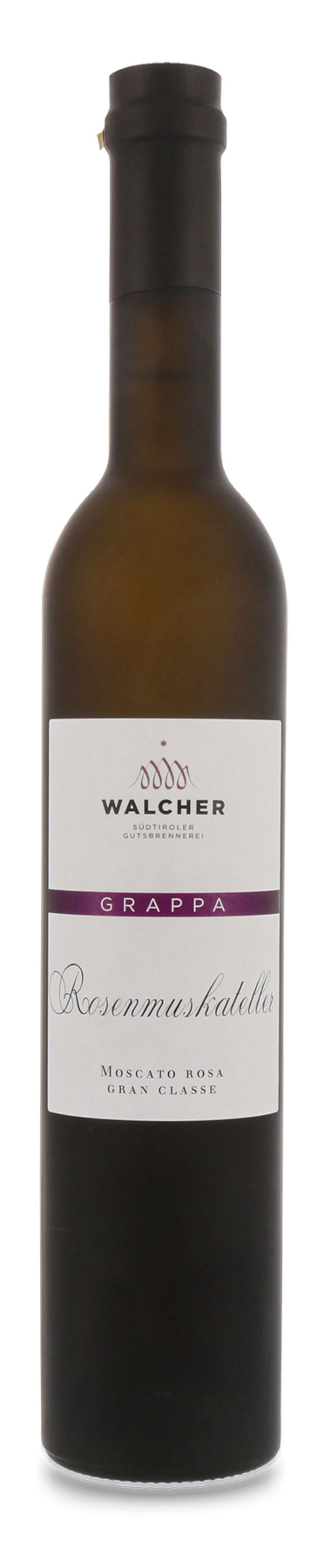 Walcher Grappa Rosenmuskateller 40% vol. 0,50l