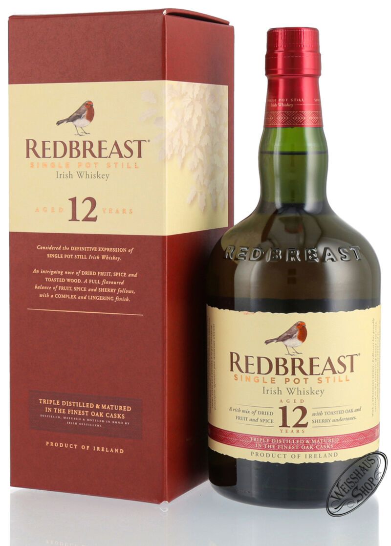 Redbreast 12 YO Irish Whiskey 40% vol. 0,70l Redbreast 12 YO Irish Whiskey 40% vol. 0,70l