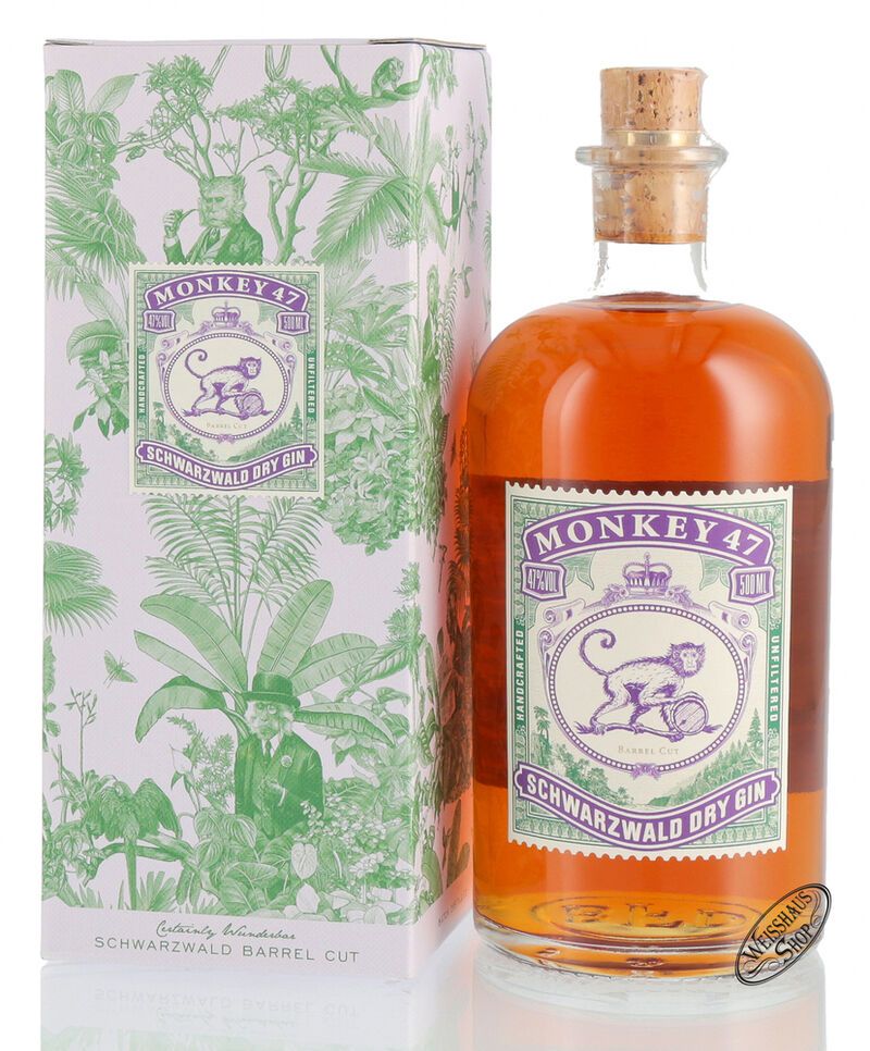 Monkey 47 Barrel Cut Dry Gin 47% vol. 0,50l