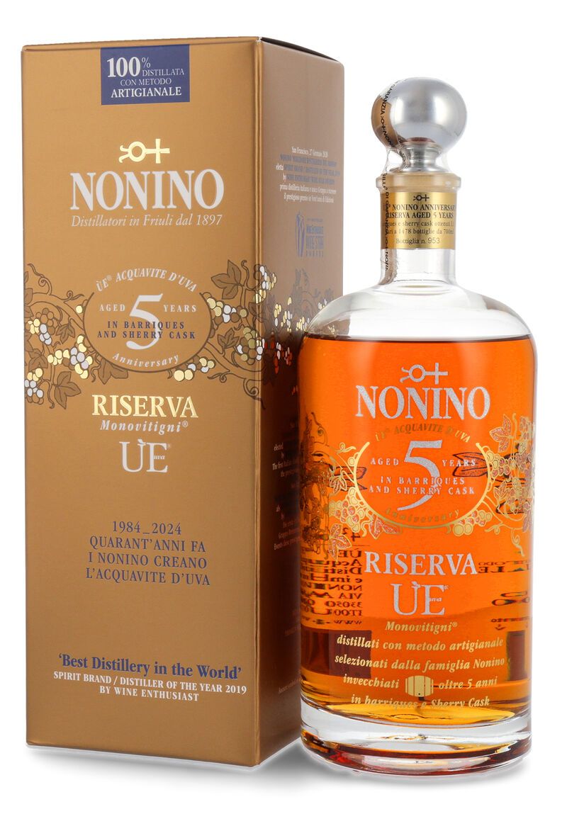 Nonino ÙE Riserva 5 Jahre Barrique Traubenbrand 43% vol. 0,70l