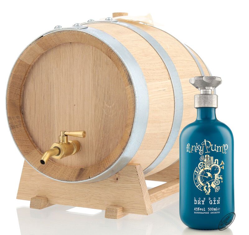 Funky Pump London Dry Gin 45% vol. 10l Fass Funky Pump London Dry Gin 45% vol. 10l Fass