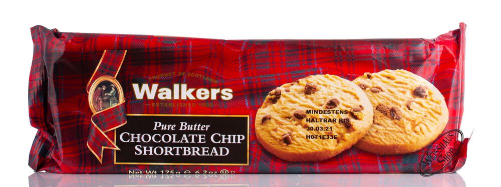 Walkers Chocolate Chip Shortbread Softpack 175g Walkers Chocolate Chip Shortbread Softpack 175g