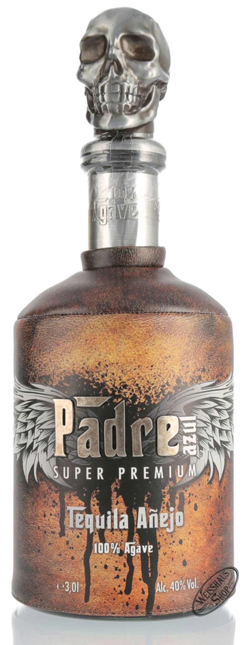 Padre azul Anejo Tequila 40% vol. 3,0l Doppelmagnum Padre azul Anejo Tequila 40% vol. 3,0l Doppelmagnum