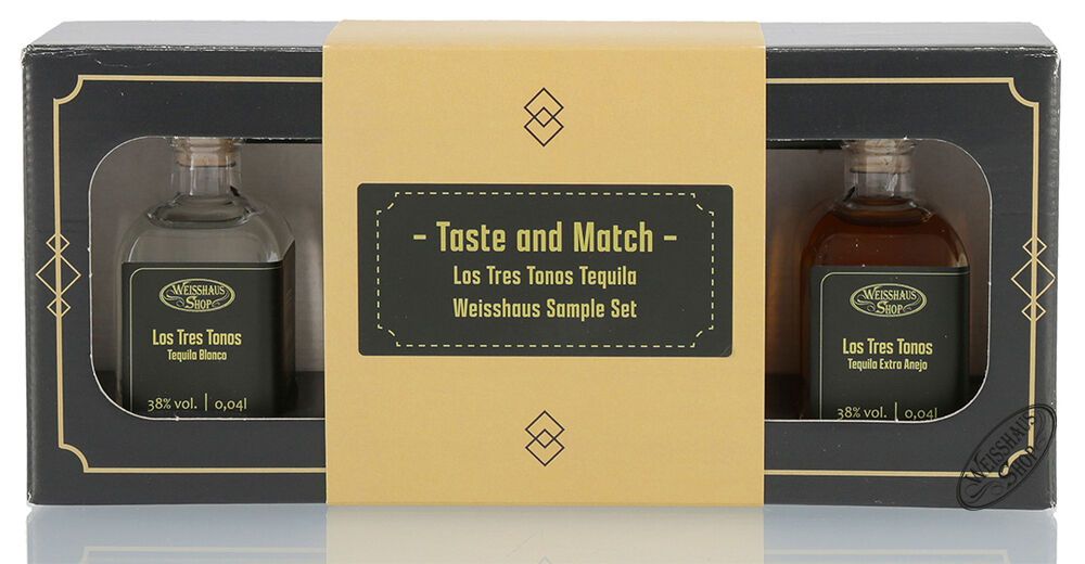 Taste and Match - Los Tres Tonos Tequila 4 x 0,04l Weisshaus Sample Set Taste and Match - Los Tres Tonos Tequila 4 x 0,04l Weisshaus Sample Set