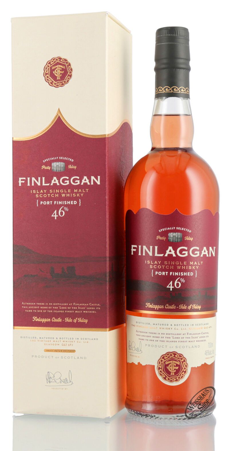 Finlaggan Port Wood Finished Islay Whisky 46% vol. 0,70l Finlaggan Port Wood Finished Islay Whisky 46% vol. 0,70l