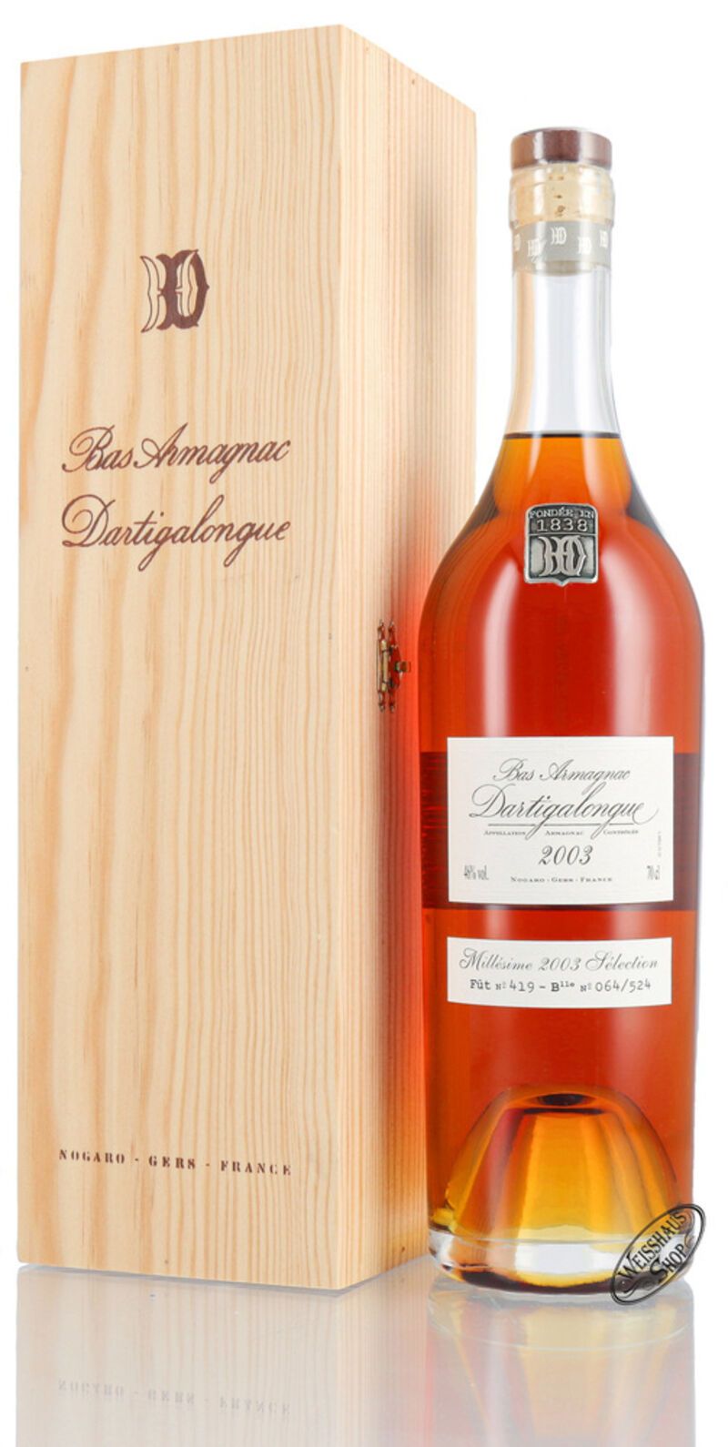 Dartigalongue Exceptional Casks Vintage 2003 Armagnac 46% vol. 0,70l