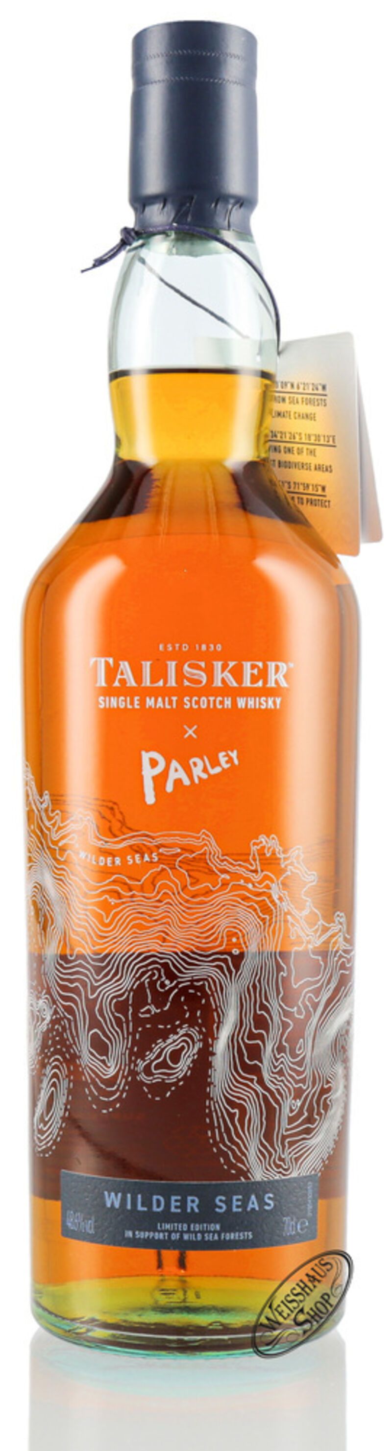 Talisker x Parley Wilder Seas Whisky 48,6% vol. 0,70l Talisker x Parley Wilder Seas Whisky 48,6% vol. 0,70l