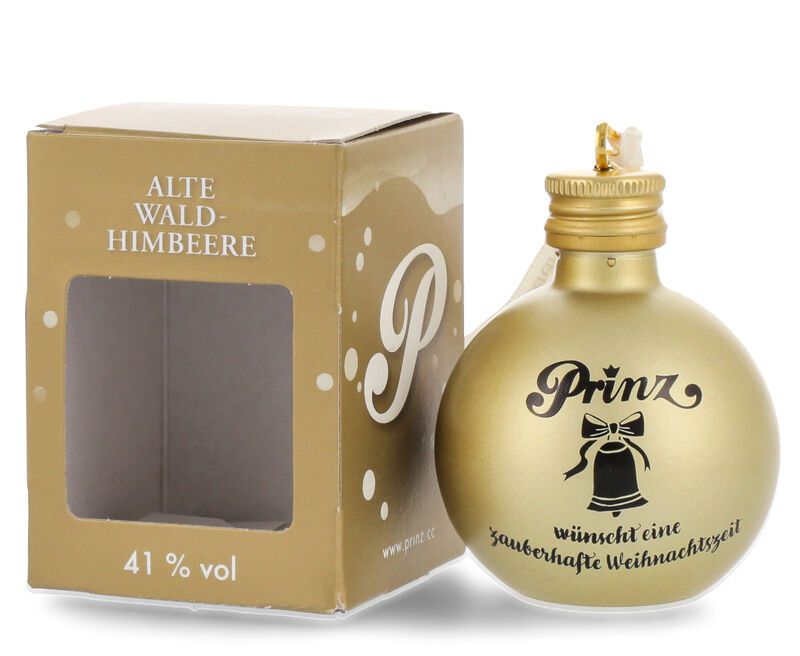 Prinz Christbaumkugel Alte Wald Himbeere 41% vol. 0,04l Prinz Christbaumkugel Alte Wald Himbeere 41% vol. 0,04l
