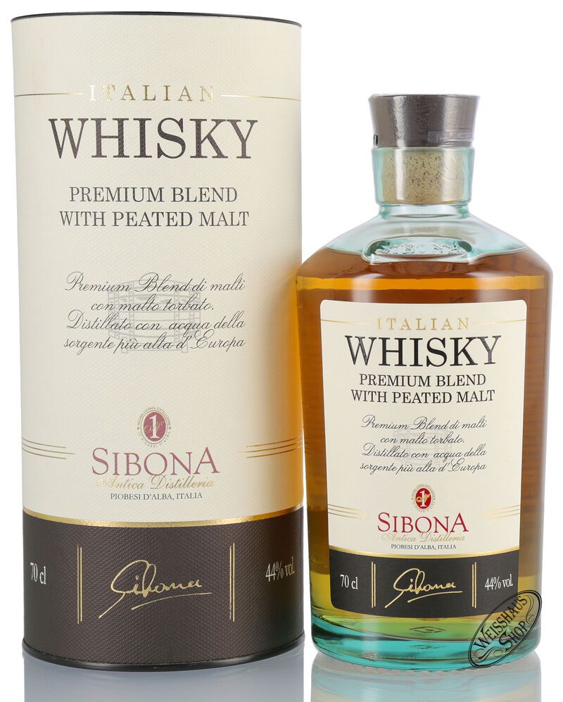 Sibona Italian Whisky Premium Blend Peated Malt 44% vol. 0,70l Sibona Italian Whisky Premium Blend Peated Malt 44% vol. 0,70l