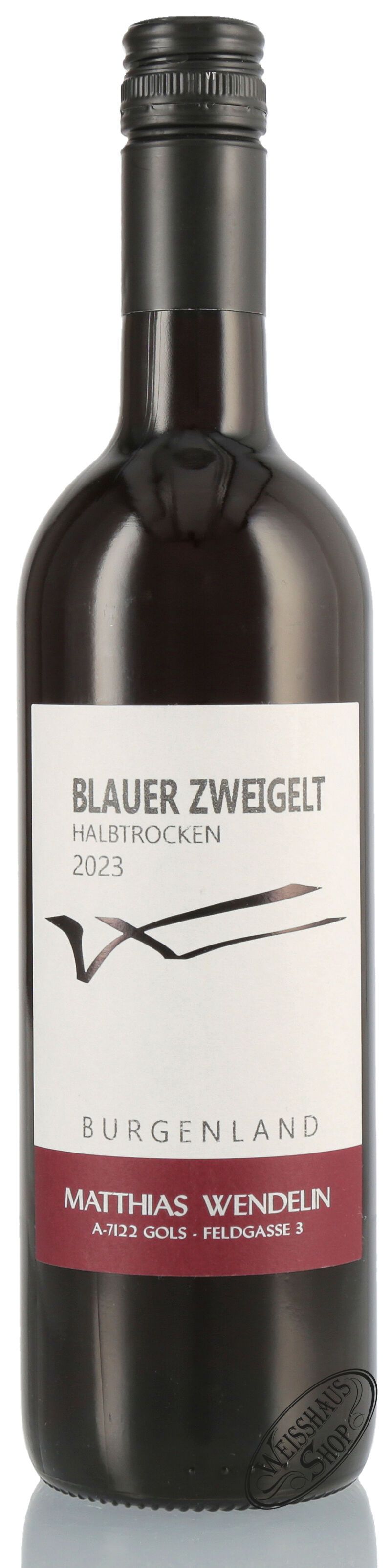 Wendelin Blauer Zweigelt Halbtrocken 2023 13,5% vol. 0,75l Wendelin Blauer Zweigelt Halbtrocken 2023 13,5% vol. 0,75l