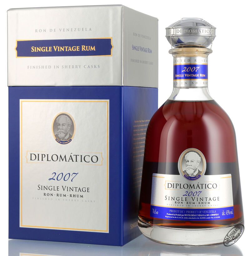 Diplomatico Single Vintage 2007 Rum 43% vol. 0,70ll