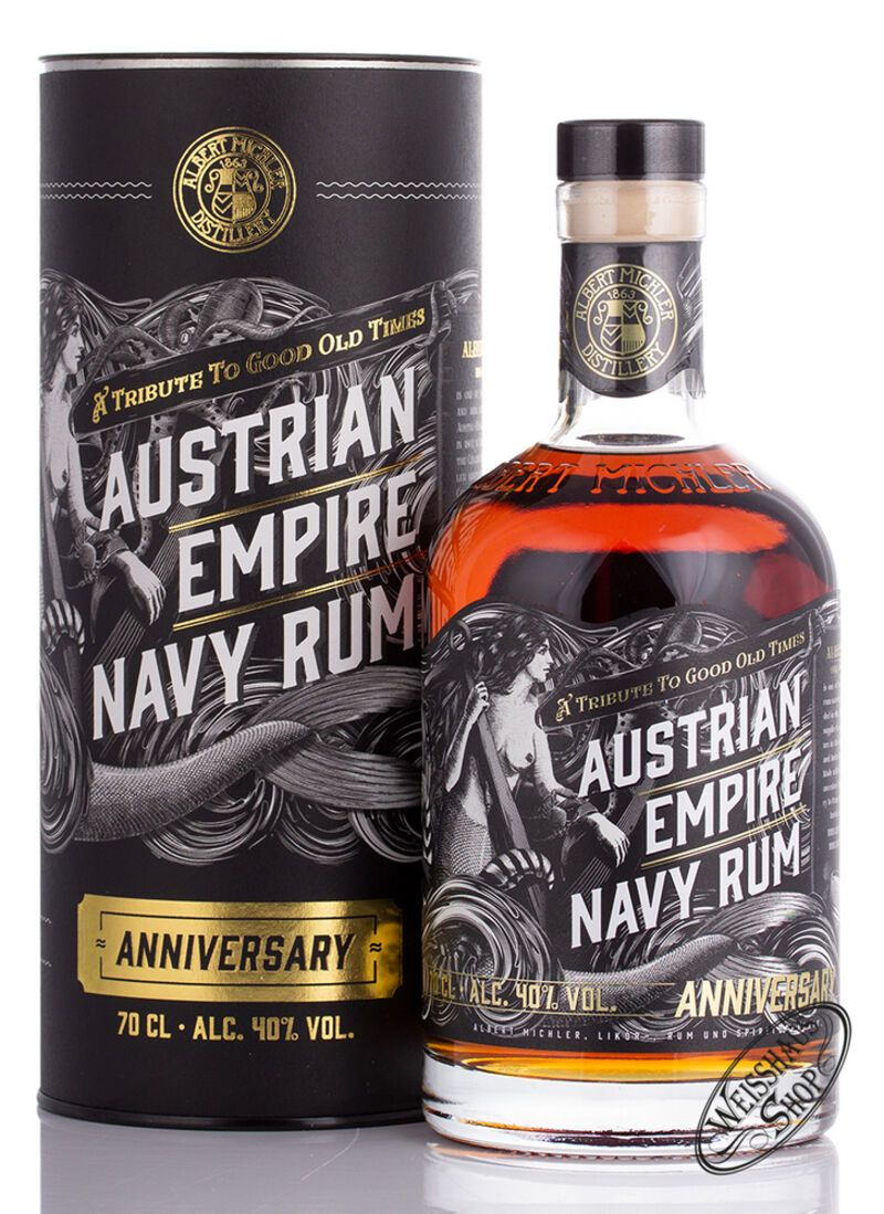 Austrian Empire Navy Rum Anniversary 40% vol. 0,70l Austrian Empire Navy Rum Anniversary 40% vol. 0,70l