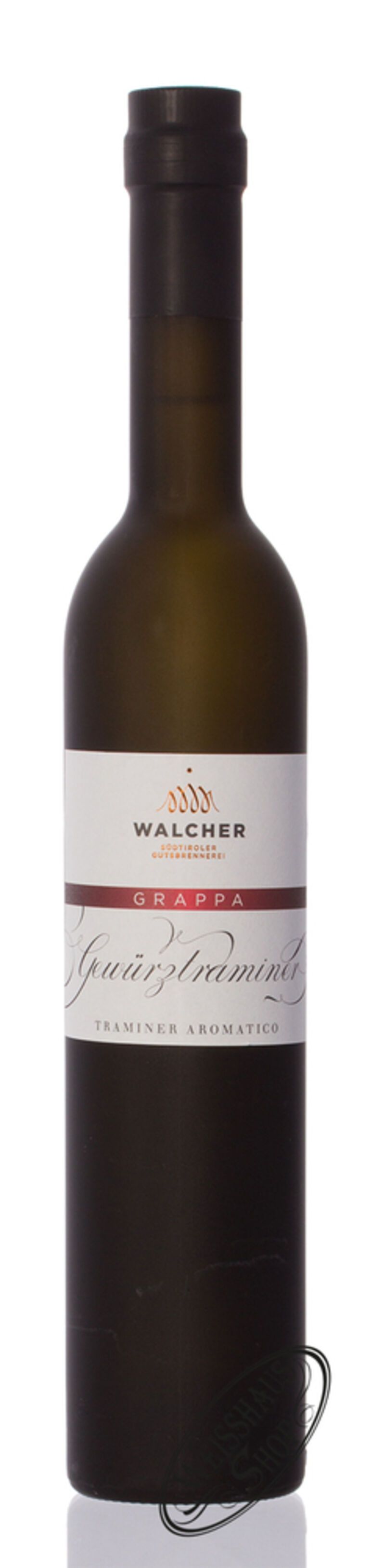 Walcher Grappa Gewürztraminer 40% vol. 0,50l