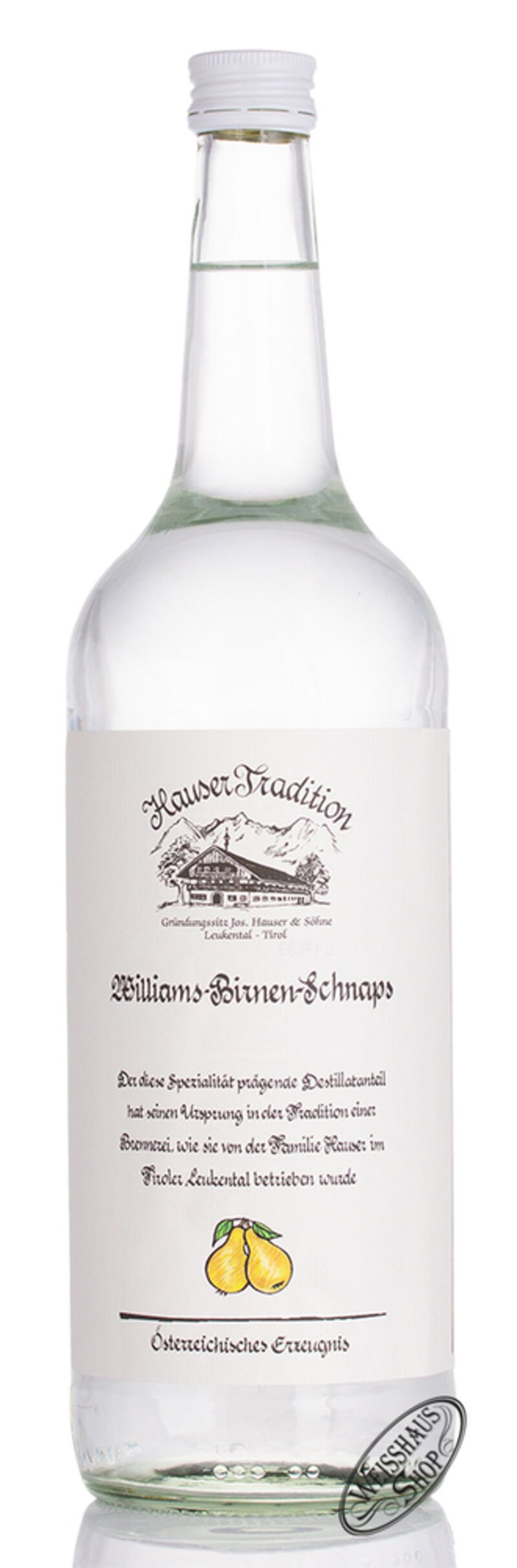 Hauser Williams Birnen Schnaps 35% vol. 1,0l
