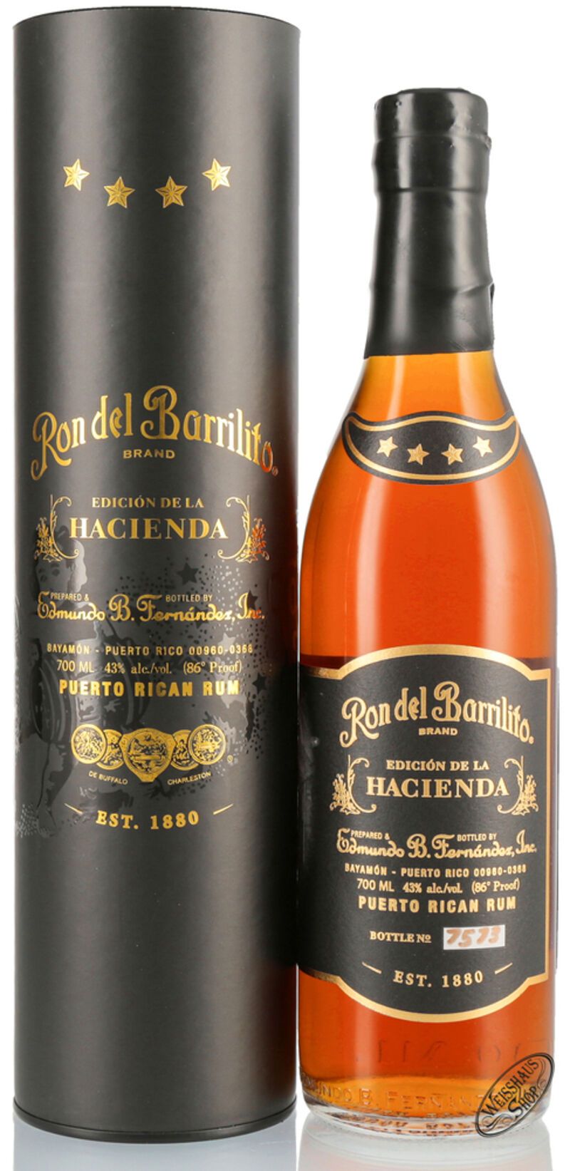 Ron del Barrilito Four Stars Rum 43% vol. 0,70l