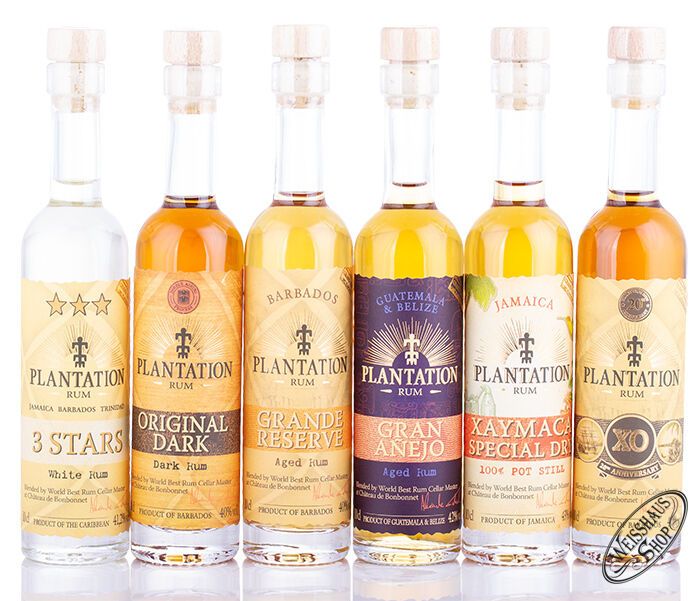 Plantation Experience Box 6er Rum Set 6 x 0,10l Plantation Experience Box 6er Rum Set 6 x 0,10l