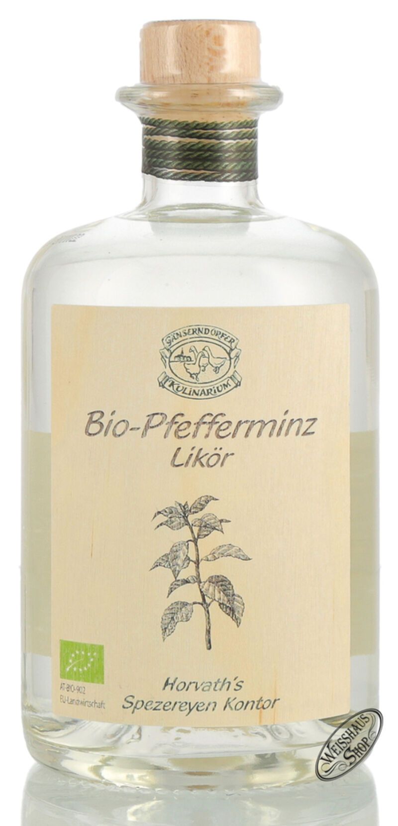 Gänserndorfer Bio-Pfefferminz Likör 25% vol. 0,50l