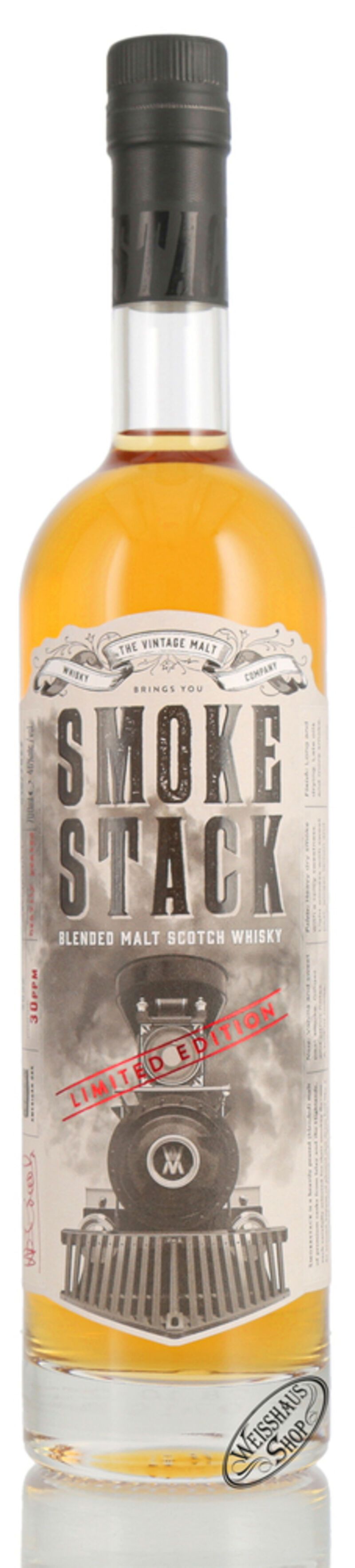Smokestack Heavily Peated Whisky 46% vol. 0,70l