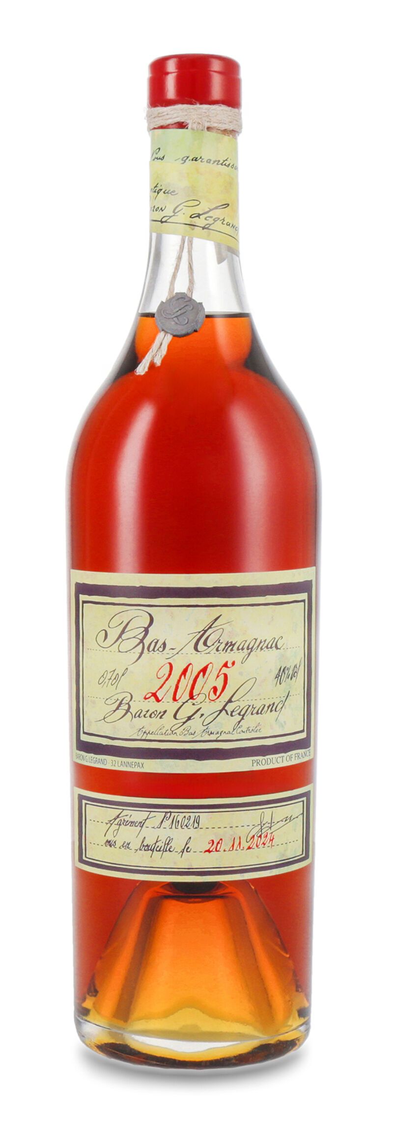 Lhéraud Baron Gaston Legrand 2005 Vieil Armagnac 40% vol. 0,70l Lhéraud Baron Gaston Legrand 2005 Vieil Armagnac 40% vol. 0,70l