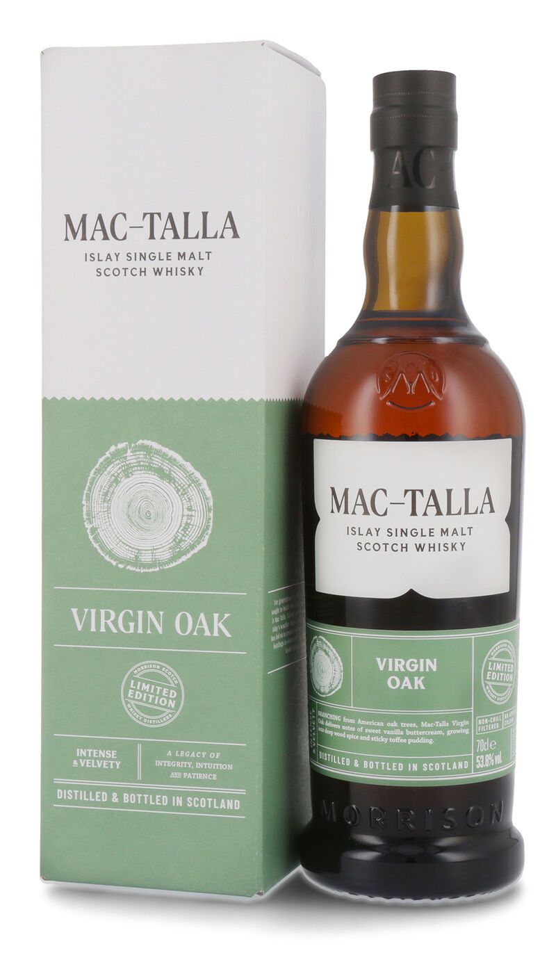 Mac-Talla Virgin Oak Limited Edition Single Malt Whisky 53.8% vol. vol. 0,70l Mac-Talla Virgin Oak Limited Edition Single Malt Whisky 53.8% vol. vol. 0,70l