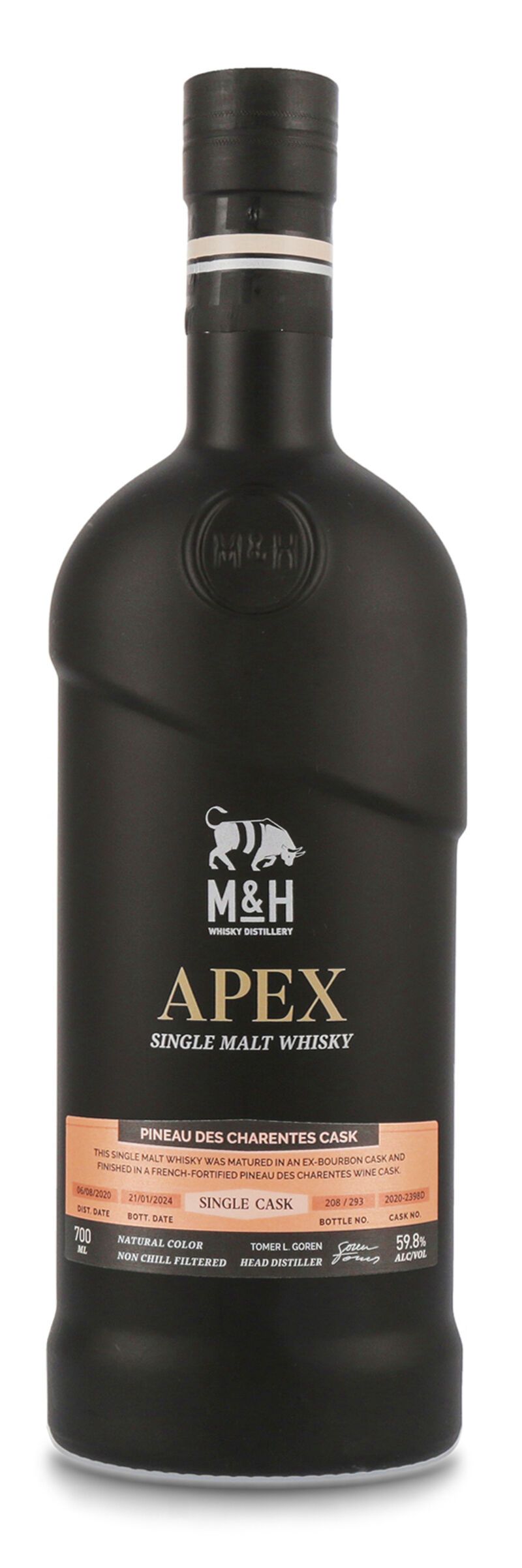 M&H APEX Black Pineau des Charentes Cask Whisky 59,8% vol. 0,70l M&H APEX Black Pineau des Charentes Cask Whisky 59,8% vol. 0,70l