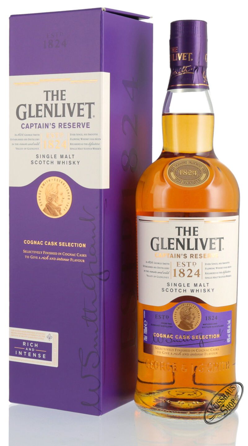 The Glenlivet Captain's Reserve Single Malt Scotch Whisky 40% vol. 0,70l