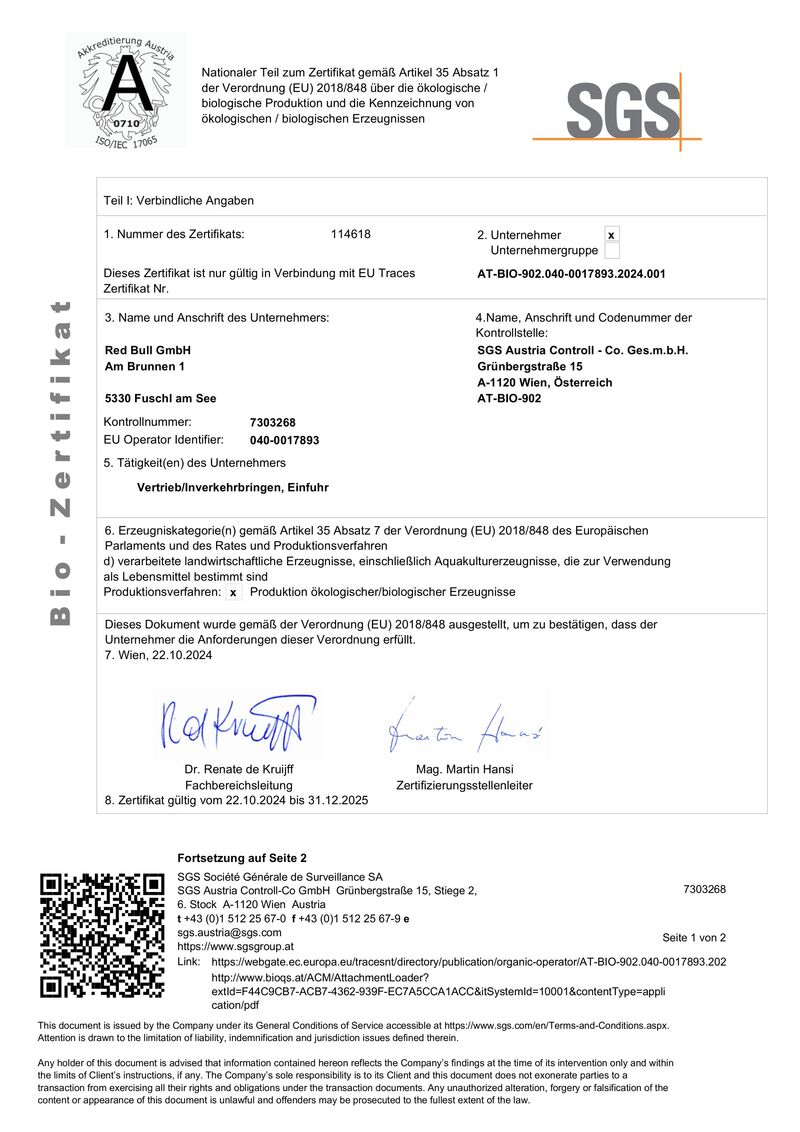 Organics by Red Bull Black Orange 0,25l Organics by Red Bull Black Orange 0,25l