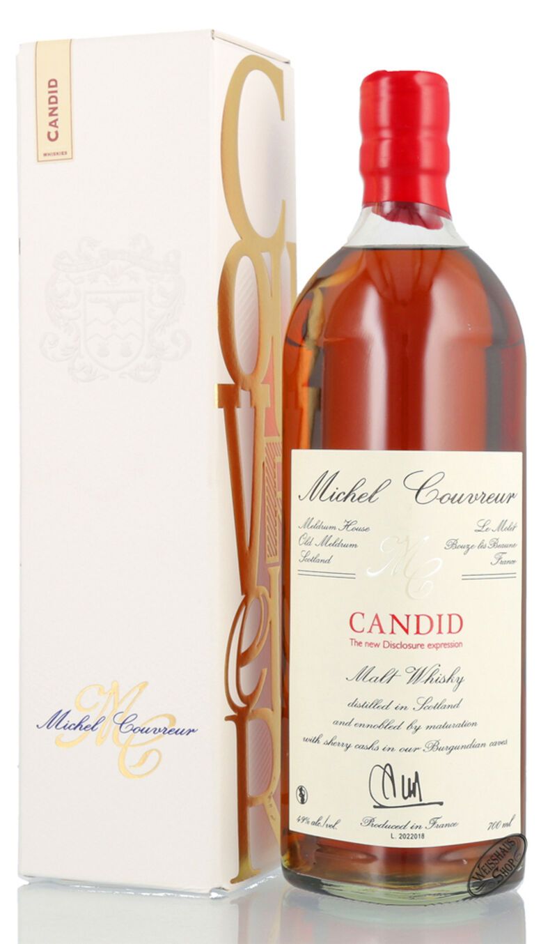 Michel Couvreur Candid Malt Whisky 49% vol. 0,70l