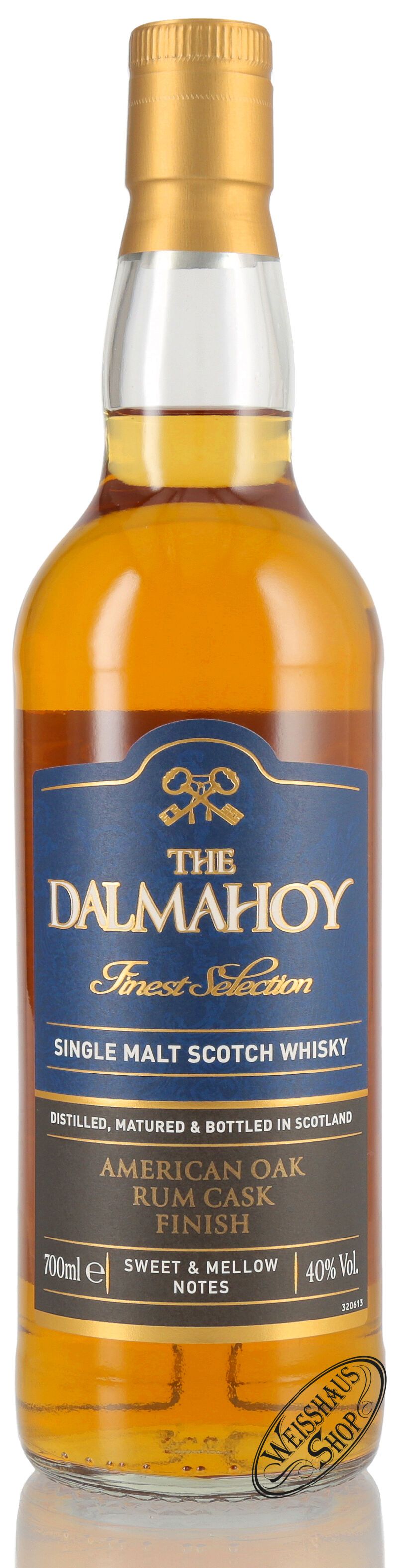 Dalmahoy Finest Selection Rum Cask Finish Whisky 40% vol. 0,70l Dalmahoy Finest Selection Rum Cask Finish Whisky 40% vol. 0,70l