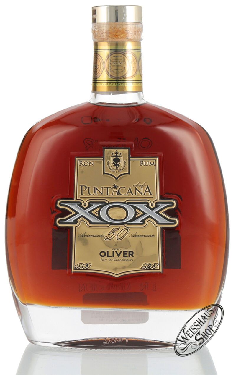 Puntacana XOX 50 Aniversario Rum 40% vol. 0,70l