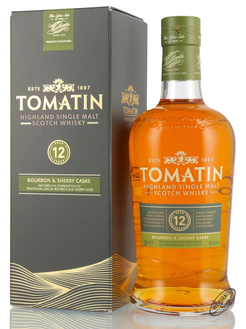 Tomatin 12 YO Highland Single Malt Whisky 43% vol. 0,70l