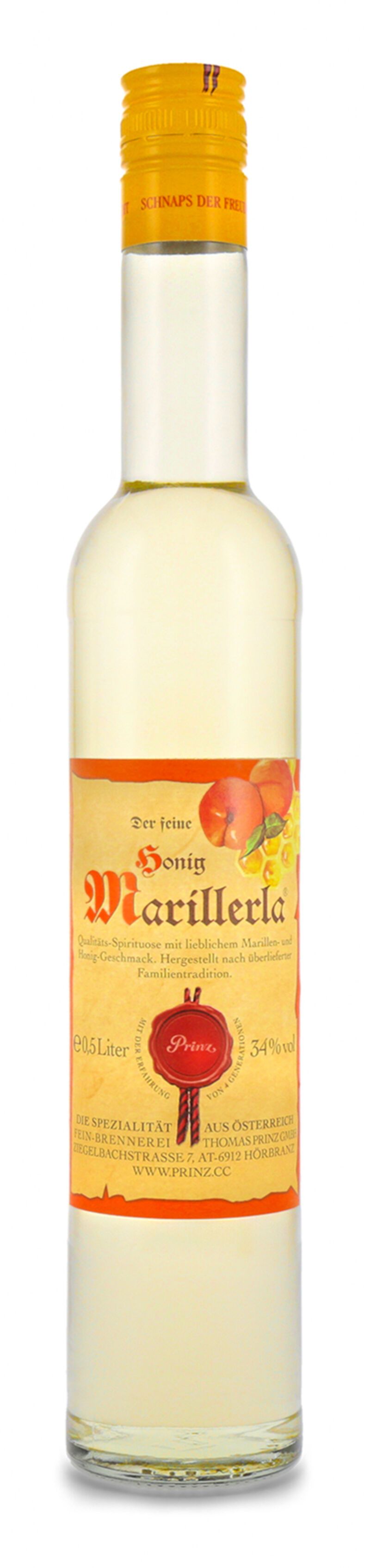 Prinz Honig Marillerla 34% vol. 0,50l Prinz Honig Marillerla 34% vol. 0,50l