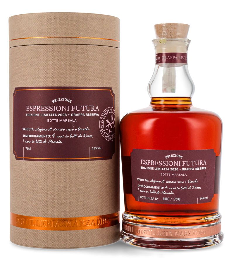 Marzadro Grappa Espressioni Futura 44% vol. 0,70l