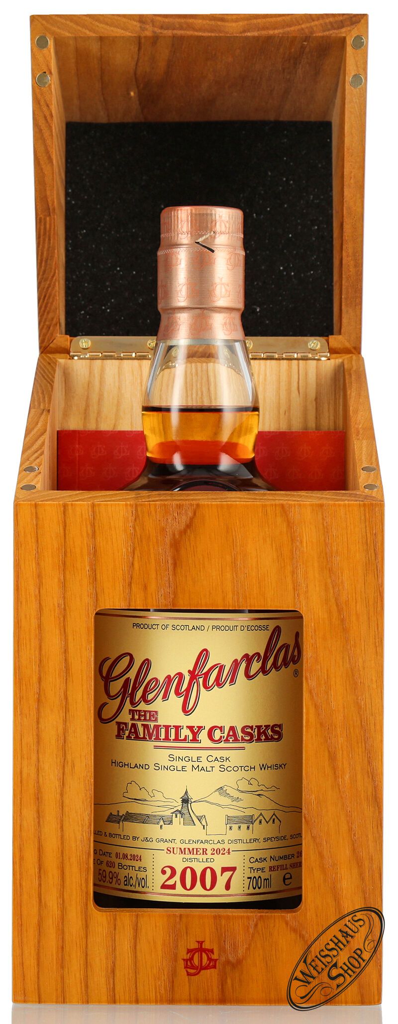 Glenfarclas Vintage 2007 Family Casks Whisky 59,9% vol. 0,70l Glenfarclas Vintage 2007 Family Casks Whisky 59,9% vol. 0,70l