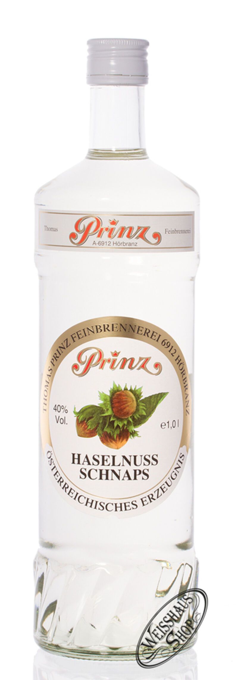 Prinz Haselnuss Schnaps 40% vol. 1,0l Prinz Haselnuss Schnaps 40% vol. 1,0l