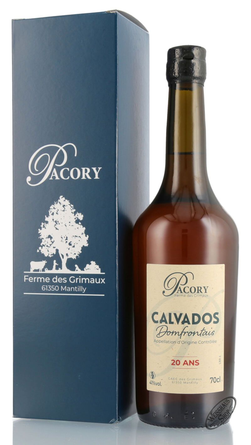 Pacory Domfrontais Calvados 20 ans 41% vol. 0,70l