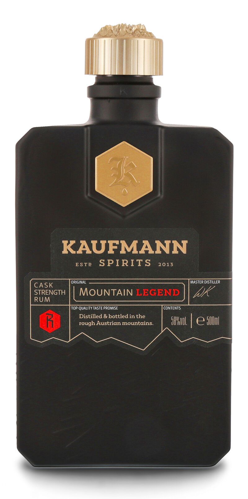 Kaufmann Spirits Mountain Legend Rum 58% vol. 0,50l