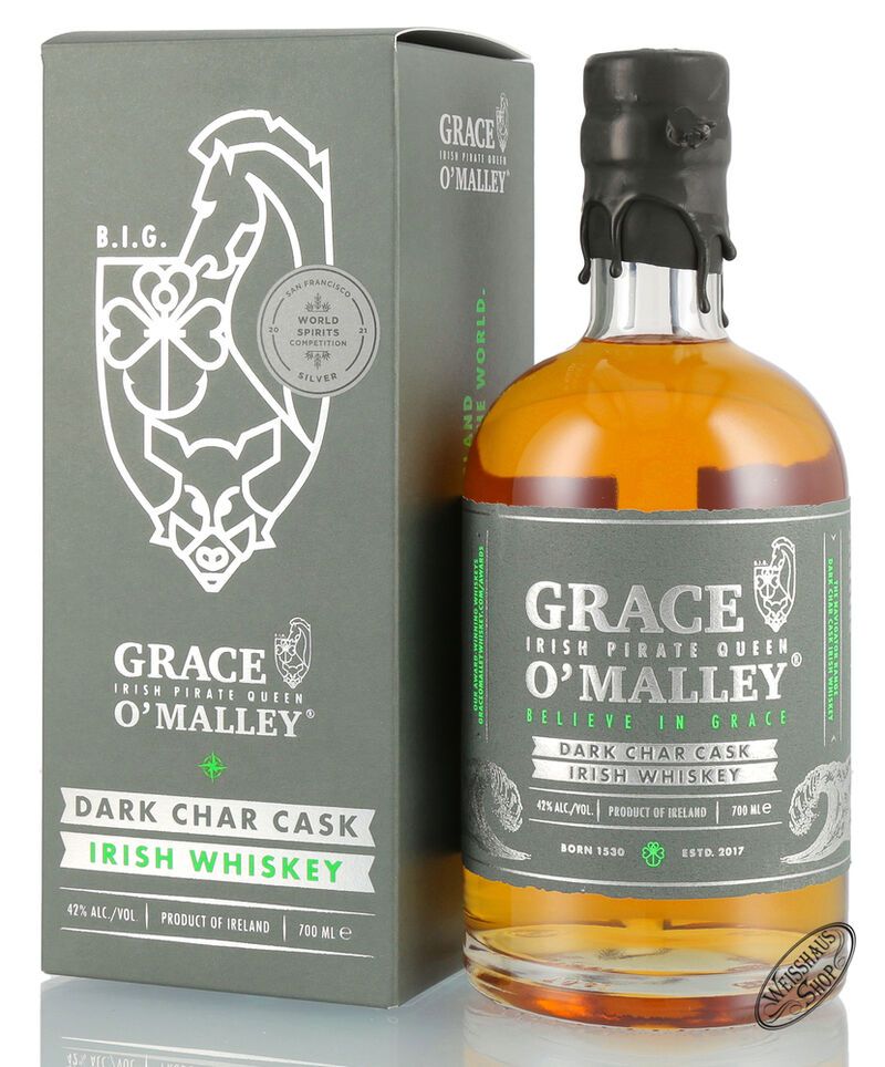 Grace O'Malley Dark Char Cask Irish Whiskey 42% vol. 0,70l