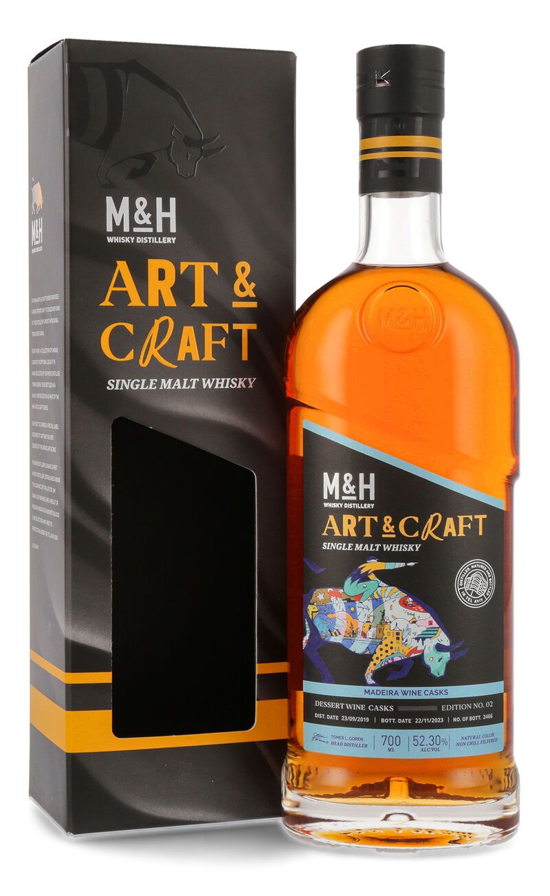 M&H Art & Craft Madeira Cask Whisky 52,3% vol. 0,70l