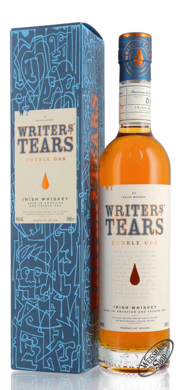 Writer's Tears Double Oak Irish Whiskey 46% vol. 0,70l