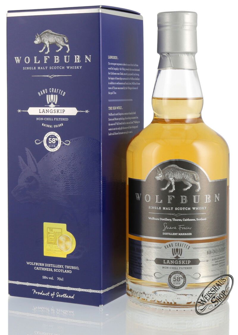 Wolfburn Langskip Whisky 58% vol. 0,70l