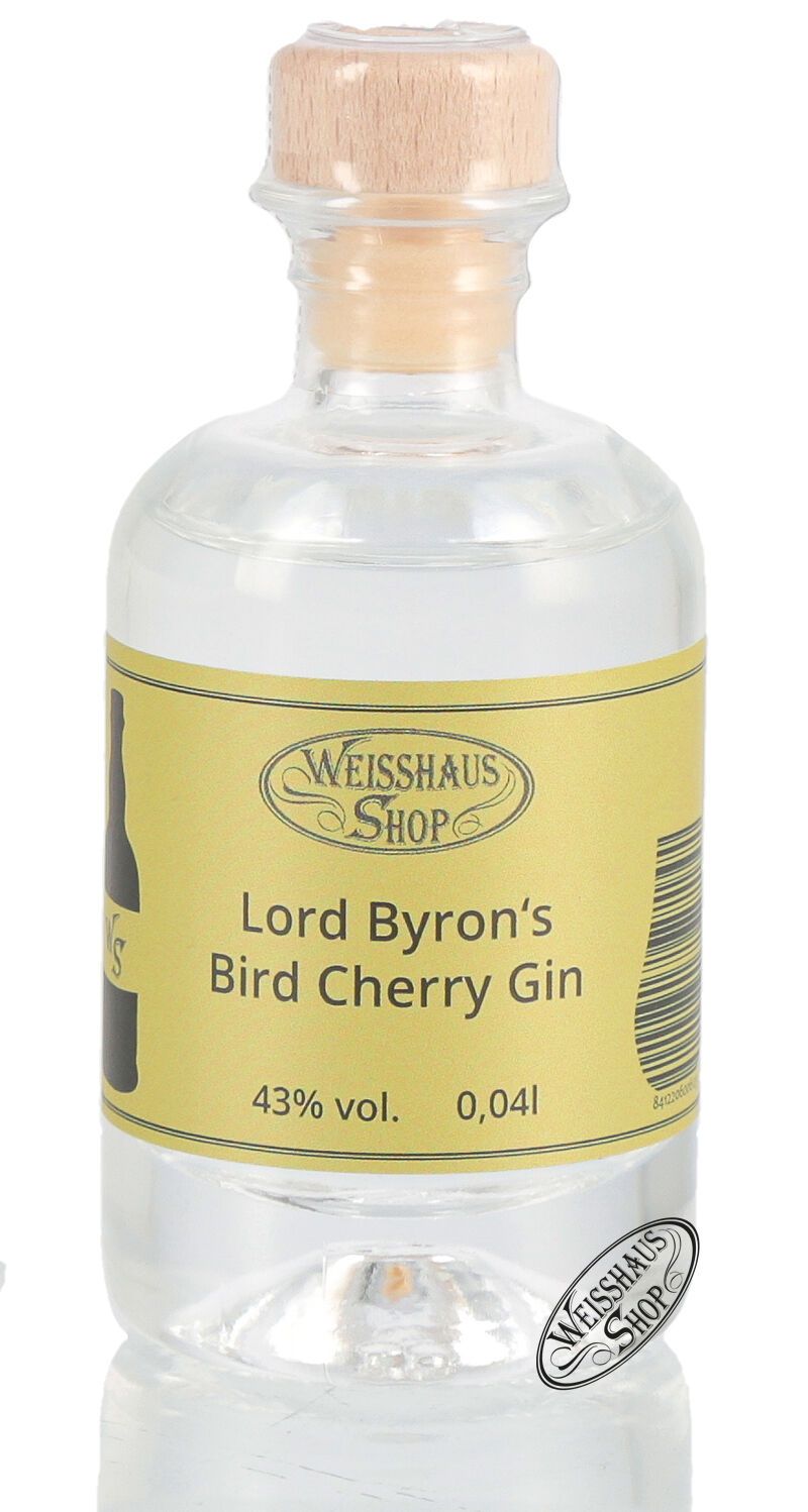 Lord Byron's Bird Cherry Gin 43% vol. 0,04l Weisshaus Sample Lord Byron's Bird Cherry Gin 43% vol. 0,04l Weisshaus Sample