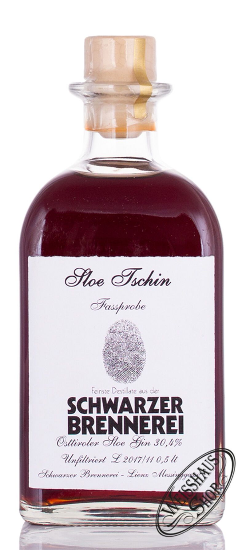 Schwarzer Sloe Tschin 30,4% vol. 0,50l
